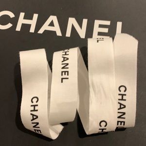 Chanel white ribbon